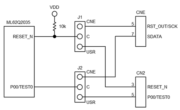 ロケーション回路 - ROHM Semiconductor RB-D62Q2035TD20リファレンスボード